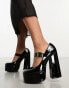 Фото #1 товара Walk London Phoenix mary jane platforms in black