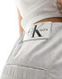 Фото #4 товара Calvin Klein Jeans soft crinkle parachute trouser in white