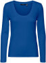 Фото #1 товара Лонгслив Vero Moda VMKISS Tight Fit Blue