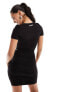 Sixth June textured bodycon mini dress in black