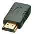 Lindy HDMI Mini to HDMI Adapter - HDMI - HDMI Mini - Black