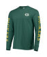 Фото #2 товара Men's Green Bay Packers Green Franklin Long Sleeve T-shirt