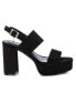ფოტო #2 პროდუქტის Women's Heeled Suede Sandals With Platform By Black