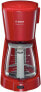 Фото #1 товара Кофеварка Bosch TKA3A034 - 1.25 л - Молотый кофе - 1100 Вт - Серый - Красный