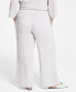 ფოტო #2 პროდუქტის Plus Size Gauze Drawstring Pants, Created for Macy's