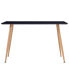 Фото #2 товара Dining Table Black and Oak 47.2"x23.6"x29.1" MDF