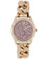 Women's Rose Gold-Tone Link Bracelet Watch 34mm, Created for Macy's