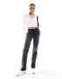 Фото #2 товара Stradivarius Tall straight leg jean in black wash