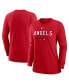 Фото #2 товара Women's Red Los Angeles Angels Authentic Collection Legend Performance Long Sleeve T-shirt