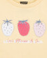 ფოტო #3 პროდუქტის Little Girls Fruity T-shirt and Shorts Set