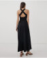 Фото #2 товара Women's Fit & Flare Open Back Maxi Dress