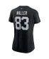 ფოტო #4 პროდუქტის Women's Darren Waller Black Las Vegas Raiders Name and Number T-shirt