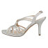 Фото #3 товара Nina Bess Glitter Peep Toe Wedding Womens Silver Dress Sandals BESS-SIL