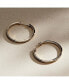 ფოტო #7 პროდუქტის Medium Slim Endless Hoops - Lo Medium Silver