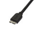 Фото #4 товара StarTech.com Slim Micro USB 3.0 Cable - M/M - 0.5m (20in) - 0.5 m - USB A - Micro-USB B - USB 3.2 Gen 1 (3.1 Gen 1) - Male/Male - Black