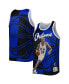 Фото #1 товара Men's Grant Hill Blue and Black Orlando Magic Sublimated Player Tank Top