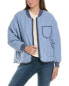 Фото #3 товара The Great The Reversible Quilted Bomber Jacket Women's Blue 0