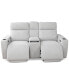 Greymel 74" Zero Gravity Fabric Loveseat with Console and Power Headrests, Created for Macy's