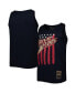 Фото #1 товара Men's Navy Tampa Bay Rays Cooperstown Collection Stars and Stripes Tank Top