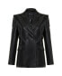 ფოტო #10 პროდუქტის Women's Fringed Faux Leather Jacket