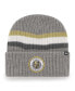 Фото #2 товара Men's Charcoal Vegas Golden Knights Highline Cuffed Knit Hat