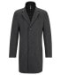 Фото #3 товара Men's Wool-Blend Zip-Up Coat