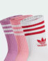 Фото #2 товара adidas Originals Mid Cut crew socks 3 Pairs in purple