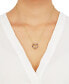 ფოტო #2 პროდუქტის Multi-Gemstone Heart 18" Pendant Necklace (1-1/5 ct. t.w.) in 14k Gold-Plated Sterling Silver