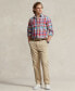 ფოტო #3 პროდუქტის Men's Classic-Fit Plaid Oxford Shirt