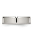Stainless Steel Polished 6mm Beveled Edge Band Ring