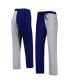 Women's Navy, Gray North Carolina Tar Heels Colorblock Cozy Tri-Blend Lounge Pants