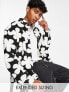 ASOS DESIGN 90s oversized borg shirt in naive floral print