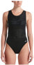 Фото #1 товара Nike 266167 Woman Sport Mesh Convertible Layered One-Piece Swimsuit Size Large
