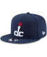 ფოტო #1 პროდუქტის Men's Navy Washington Wizards Official Team Color 9FIFTY Snapback Hat