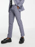 Selected Homme slim fit suit trouser in grey blue check