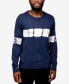 ფოტო #1 პროდუქტის Men's Horizontal Tie Dye Crew Neck Sweater