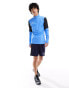 Under Armour Challenger Pro quarter zip top in blue and black