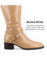 Фото #7 товара Women's Rhianah Wide Width Wide Calf Block Heel Knee High Boots
