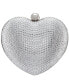 ფოტო #7 პროდუქტის Amorie Crystal Embellished Heart Minaudiere Clutch