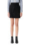 Maje Josina Faux Wrap Mini Skirt Black 36 US S