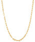 Фото #1 товара Italian Gold paperclip Link 20" Chain Necklace in 10k Gold