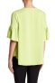 Фото #2 товара Catherine Malandrino Ruffled Cuff V-Neck Blouse Women's Sz. Small 151240