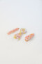 Pack of 3 pearly hair clips