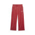 Puma Essentials Elevated Velour Straight Pants Womens Red Casual Athletic Bottom