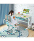 Фото #3 товара Height-Adjustable Kids Desk with Tilt Desktop and Book Stand