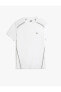 Фото #6 товара Спортивная футболка Koton с деталями пошива на короткий рукавные воротником велосипедиста.