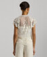 Women's Embroidered Ruffled Top