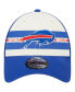Фото #3 товара Men's Cream, Royal Buffalo Bills Team Stripe Trucker 9FORTY Snapback Hat