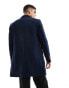 Фото #4 товара Jack & Jones Premium wool overcoat in navy