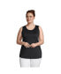 ფოტო #1 პროდუქტის Plus Size Supima Cotton Tunic Tank Top